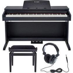 Thomann DP-32B Set Ηλεκτρικό Πιάνο Όρθιο με 88 Βαρυκεντρισμένα Πλήκτρα Black