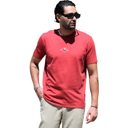 Ανδρικό T-Shirt ,ημίστενη γραμμή ,χρώμα κόκκινο (κωδ.TS58)
