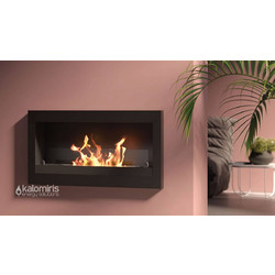 Τζάκι Βιοαιθανόλης Tecno Air System Verona Black Επίτοιχο