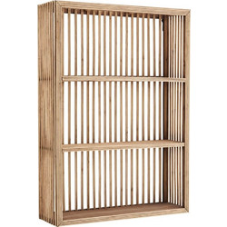 Ορθογώνια Ραφιέρα Madam Stoltz Bamboo 51x14x71 εκ