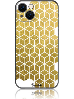 Gold Cubes Θήκη Κινητού Σχέδιο 50038 - iPhone, iPhone 13, Soft TPU Case