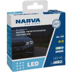 Λάμπες Narva HIR2 Range Performance Advanced Led 12V/24V 19W 6000K 2τμχ - 18186RPNVAX2