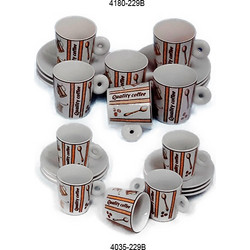 Φλυτζάνια Καφέ Πορσελάνης 6 Τεμαχίων Quality Coffee1509