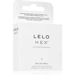 Lelo HEX Original Προφυλακτικά Λεπτά με Λιπαντικό 3τμχ