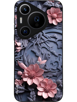 Sonique 3D Flower Series Back Cover Pink 02 (Huawei Pura 70 Pro)