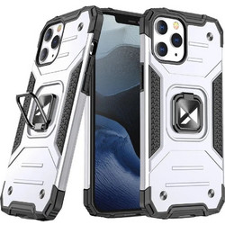 Wozinsky Ring Armor Case Kickstand Tough Rugged Cover for iPhone 13 mini silver - (Wozinsky Ring Armor iPhone 13 Mini Silver)