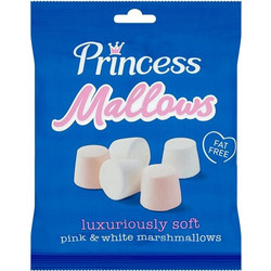 Ζαχαρωτά Λευκά και Ροζ Princess Mallows