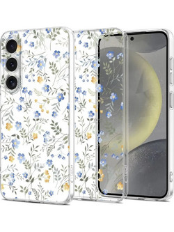 Tech-Protect FlexAir Case for Samsung Galaxy S25 - Daisies with Leaves - (26961-0)