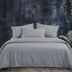 Παπλωματοθήκη Υπέρδιπλη (Σετ 240x220) Nautica By Nef-Nef Homeware Nau Wave Solid Silver