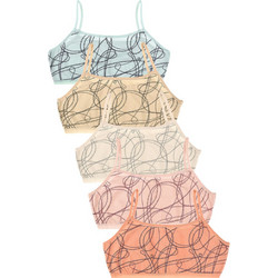 Μπουστάκια εφηβικά χωρίς ενίσχυση Fashion Chains 5 τεμ. 59616-Πολύχρωμο
