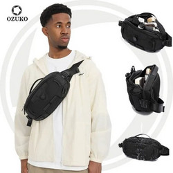 OZUKO 9825 Mini Crossbody Sling Bag Τσάντα στήθους Αδιάβροχη Fanny Pack Θήκη τηλεφώνου για τρέξιμο για άνδρες Γυναίκες Προπόνηση Ταξίδια