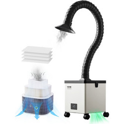 VEVOR Solder Fume Extractor 85W Brushless Απορροφητής καπνού με φίλτρα 3 σταδίων