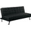 Woodwell Europa Τριθέσιος Καναπές Κρεβάτι Μαύρος 176x82x80cm Ε9689,3