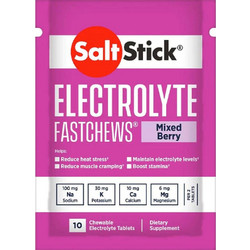 Saltstick Electrolyte FastChews Mixed Berry 10 Μασώμενα Δισκία