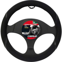 Carpoint Κάλυμμα Τιμονιού Αυτοκινήτου Comfort με Διάμετρο 37-39εκ. Συνθετικό Μαύρο (2510101)