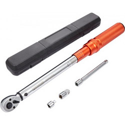 VEVOR Ροπόκλειδο, 3/8 ιντσών Drive Click Torque Wrench 10-80ft.lb/14-110n.m, Σετ δυναμόκλειδο με δυνατότητα ρύθμισης διπλής κατεύθυνσης, κιτ ροπόκλειδου μηχανικής ζυγαριάς διπλού εύρους με ράβδο επέκτ