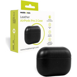 Mobile Origin Leather Case Θήκη Δερμάτινη για AirPods Pro 2 Μαύρο (LC-APP-BLK-01)