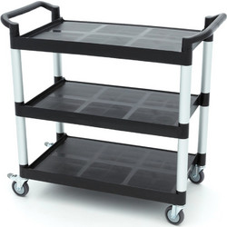 Καρότσι Σερβιρίσματος - 3 Πλαστικά Ράφια - 103 x 50,5cm