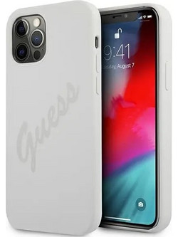 Guess Script Vintage Back Cover Cream (iPhone 12 Pro Max)