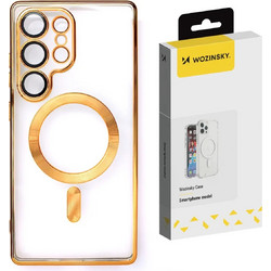 Wozinsky Electroplated Magsafe Case For Samsung Galaxy S24 Fe - Gold - (Wozinsky Electroplated Magsafe Case Samsung Galaxy S24 Fe Gold)