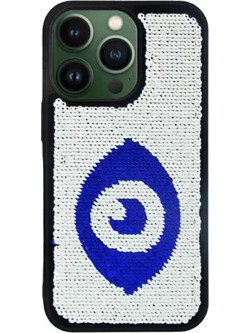 Vivid Sequin Case Apple iPhone 13 Pro Silver/Blue - (CS-FSHN GLT 9-2403002)