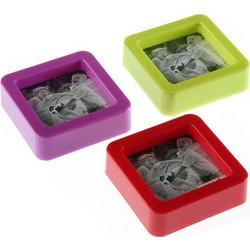 BigBuy Κορνίζα Πλαστική 3 Θέσεων 5x5cm 3τμχ