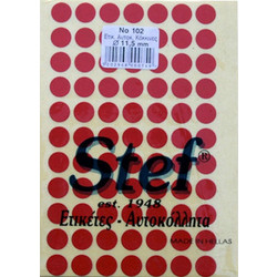 STEF ΕΤΙΚΕΤΕΣ ΑΥΤΟΚΟΛ.ΣΤΡΟΓΓΥΛΕΣ ΧΡΩΜΑΤΙΣΤΕΣ (πακέτο 40φυλ.)