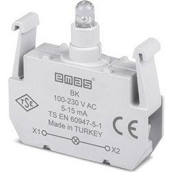 Λυχνία LED Red 100-230V AC σειρά BK EMAS