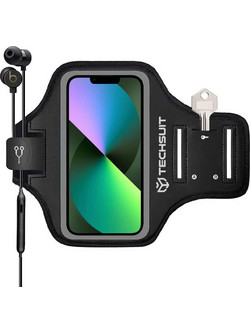 Techsuit TH20 Running Θήκη Κινητού έως 6.8" Μαύρη