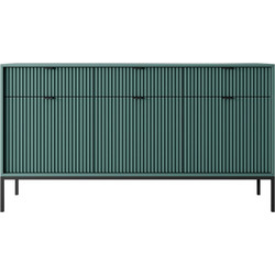 Μπουφές Nova 154x39x83cm Green-Anthracite Μελαμίνη,Μέταλλο
