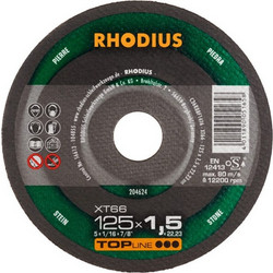 Rhodius Δίσκος κοπής πέτρας XT66 1,5 x 125mm