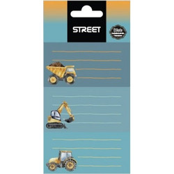 Ετικέτες Σχολικές Street Constructions 9 Τεμάχια