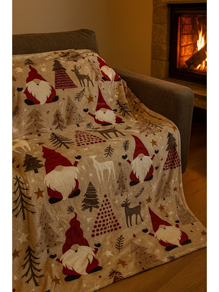 ΧΡΙΣΤΟΥΓΕΝΝΙΑΤΙΚΗ ΚΟΥΒΕΡΤΑ DEAR SANTA 130x150εκ