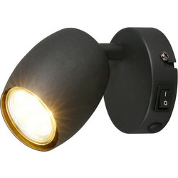 Φωτιστικό Τοίχου - Σποτ Nancy R86261732 GU10 10W 7x14x9cm Black RL Lighting