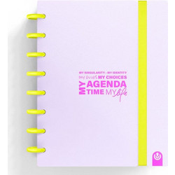 My Planner Carchivo Ingeniox Α5 με 80φ αποσπώμενα Μωβ Παστέλ & Νέον Κίτρινο 66053514
