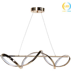 Keskor Κρεμαστό Φωτιστικό Οροφής LED 84W 90x20x19cm Χρυσό 190301