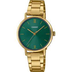 Casio Γυναικείο Ρολόι με Χρυσό Μεταλλικό Μπρασελέ LTP-VT02G-3A