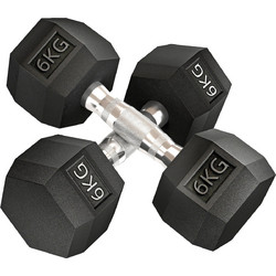 HOMCOM A91-017V01 Εξάγωνοι Αλτήρες Σετ 2x6kg