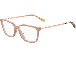 Love Moschino MOL550-35J Γυναικείος Σκελετός Γυαλιών Οράσεως Κοκάλινος Μεταλλικός Χρυσός Μπεζ