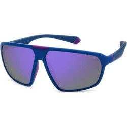Polaroid Eyewear PLD2142/S 802/MF Γυαλιά Ηλίου Oversized Κοκάλινα Μπλε με Μωβ Polarized Φακό