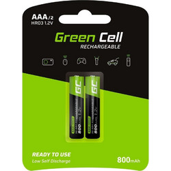 Green Cell Rechargeable HR03 AAA 800mAh 2τμχ