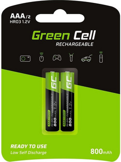 Green Cell Rechargeable HR03 AAA 800mAh 2τμχ