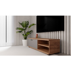 TV ECO-802 120cm καρυδί-γκρι