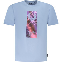 GIAN MARCO VENTURI MEN'S SHORT SLEEVE T-SHIRT BLUE Γαλάζιο