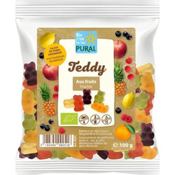 Βιολογικά Ζελεδάκια Φρούτων Teddy - PURAL - 100gr
