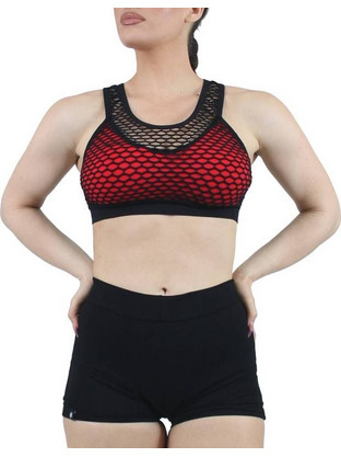 ΜΠΟΥΣΤΑΚΙ ΔΙΧΡΩΜΟ ΜΕ ΔΙΧΤΥ Κόκκινο 23076 (H&S)