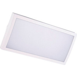 Φωτιστικό Οροφής - Πλαφονιέρα Burgos BURGOS12BK LED 12W 3000/4000/6000K 1320lm 26,5x10x12,5cm White Bot Lighting