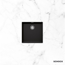 Schock Manhattan Cristalite 30050U-1401 Nero Υποκαθήμενος Νεροχύτης Γρανίτη Ματ 45.6x45.6cm