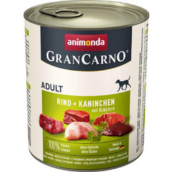 Animonda GranCarno Adult Beef Rabbit & Herbs 800gr
