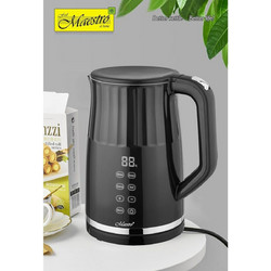 Feel-Maestro MR-049 Γυάλινος Βραστήρας 1.7lt 2200W με Ρύθμιση Θερμοκρασίας